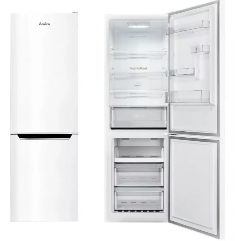 Frigorifero combinato AMICA FK3506.2FW(E) 350 L, classe di efficienza energetica E