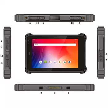 Tablet outdoor robusto ALLNET X-trail-100-Intel-2D con scanner 2D, NFC e LTE