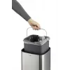 Durable TOUCH 12L rettangolare acciaio inox argento nero