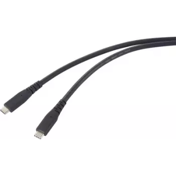 Renkforce Cavo USB-C USB4 nero guaina TPE RF-6662038 - Digitale/Dati - 0,5 m (RF-6662038)
