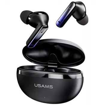 Cuffie Bluetooth Usams TWS E02 ANC+ENC nere