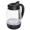 Lafe Essential XL CEG016 bollitore elettrico in vetro, 2 l, 2200 W, nero