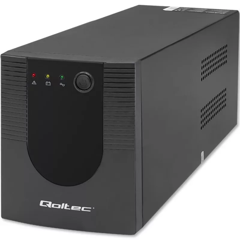 Qoltec Monolith 53775 gruppo di continuità UPS Line-Interactive, 1200 VA (1,2 kVA) / 720 W, AVR, 4 prese AC, nero