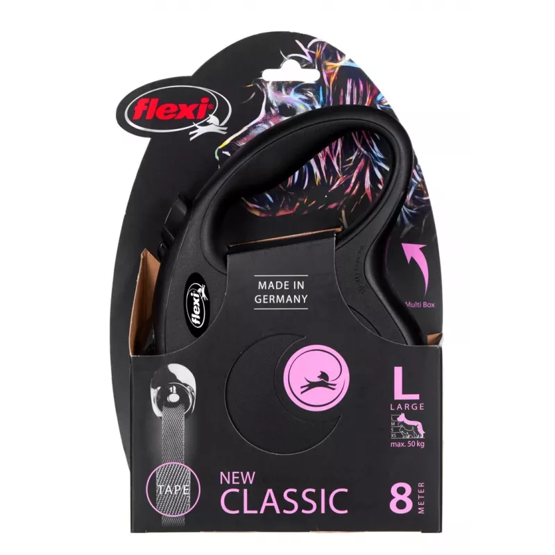 Guinzaglio per cani Flexi New Classic, estensibile, 8 m