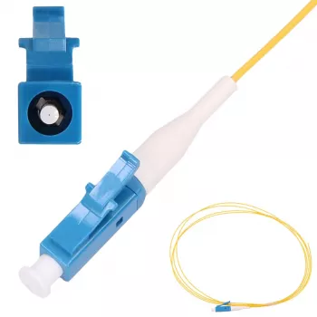 Extralink LC/UPC Pigtail, Singlemode G.652D, 900 µm PVC, 1 m, FTTH, giallo