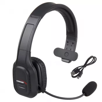 Cuffie Bluetooth con microfono Audiocore 74452 cancellazione del rumore microfono call center Google Siri ufficio senza fili
