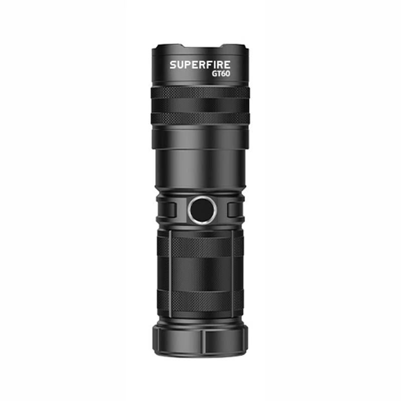 Torcia Superfire GT60, 2600 lm, torcia portatile ricaricabile USB-C