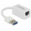 DeLOCK 65905 adattatore di rete da USB Type-A a Gigabit LAN, bianco