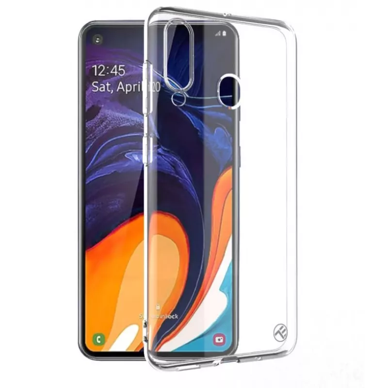Custodia protettiva in silicone Tellur per Samsung Galaxy A60, trasparente