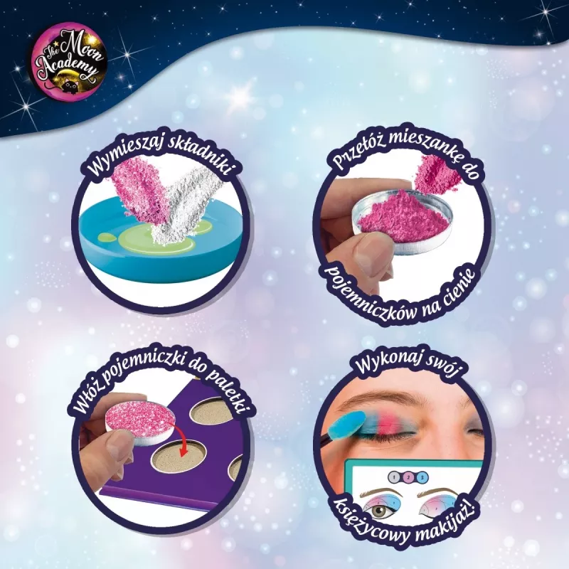 Lisciani Moon Academy Moon Eyeshadows set di trucco per gioco di ruolo