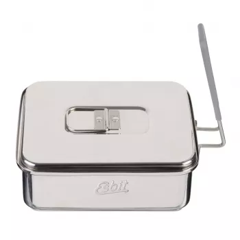 Set da cucina da campeggio ESBIT CS1100ST — alluminio e acciaio inox, 1,1 L, 659 g, nero/argento