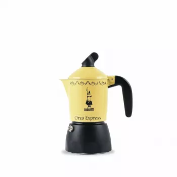 Caffettiera Moka Bialetti Orzo Express nero giallo