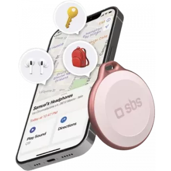 Finder SBS TEFINDBTAPP localizzatore GPS universale rosa batteria CR2032