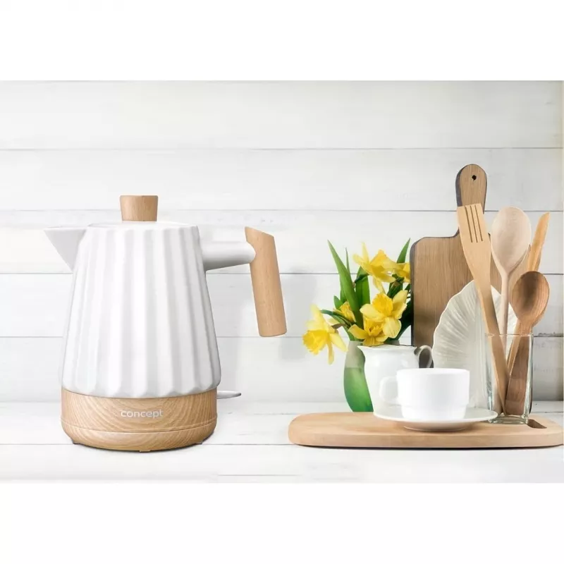 Concept RK0090 bollitore in ceramica 1,5 l bianco
