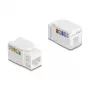 Delock 90720 Modulo Keystone da RJ45 a LSA Cat.6A UTP, 90 gradi, senza attrezzi