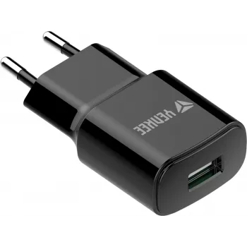 Caricabatterie USB-A da parete YENKEE YAC 2013BK — 12 W, uscita 2,4 A