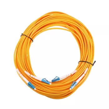 Cavo patch in fibra ottica Extralink EX.2862 LC–LC 0,5 m G.652D FTTH giallo full duplex