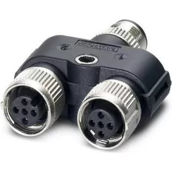 Phoenix 1403627 adattatore per cavo M12 nero - grigio (1403627)