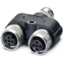 Phoenix 1403627 adattatore per cavo M12 nero - grigio (1403627)
