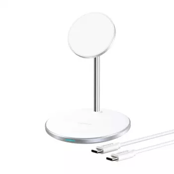 Caricatore wireless Choetech T581-F con supporto (bianco)