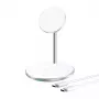 Caricatore wireless Choetech T581-F con supporto (bianco)