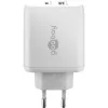 Goobay 65412 caricabatterie per dispositivi mobili cuffie, laptop, smartphone, tablet bianco AC interno