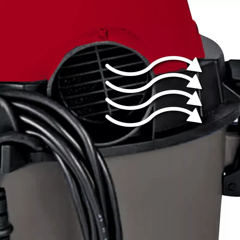 Einhell TC-VC 1815 aspiratore solidi e liquidi, grigio/rosso
