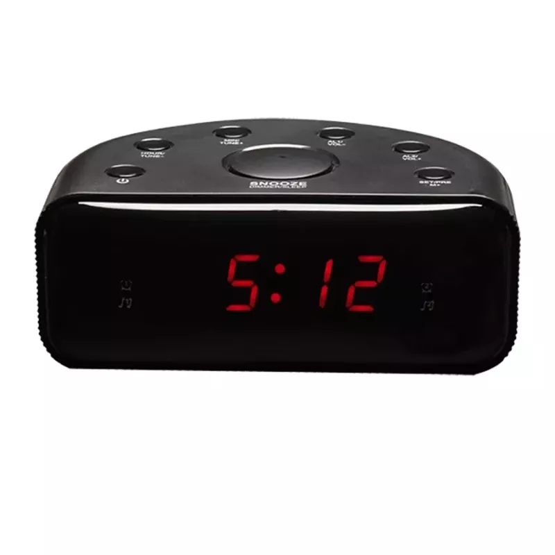 Radio FM analogica e digitale Denver CR-430 con display LED, nera