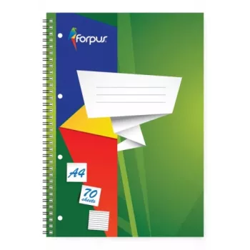 Quaderno a spirale Forpus, A4/70, rigato, softcover 0722-022