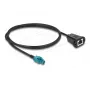 Cavo coassiale DELOCK 90700 – 1 m, HSD Z a RJ-45, nero/blu