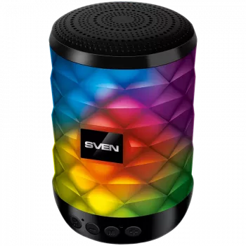 Altoparlante SVEN PS-55, nero (5W, TWS, Bluetooth, FM, USB, microSD, 600mAh)