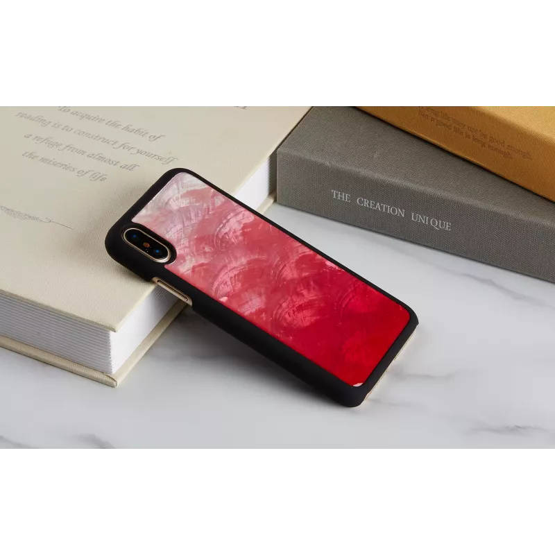 Custodia smartphone iKins per iPhone XS / XS S – pink lake e nero, custodia protettiva