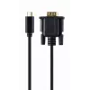 Gembird A-CM-VGAM-01 cavo adattatore da USB-C a VGA, 1920x1080 60 Hz, 2 m, nero