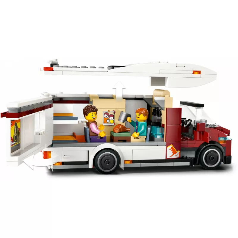 Giocattolo da costruzione LEGO City Camper avventura 60454, 385 pezzi, altezza 80 mm, per bambini da 6 anni