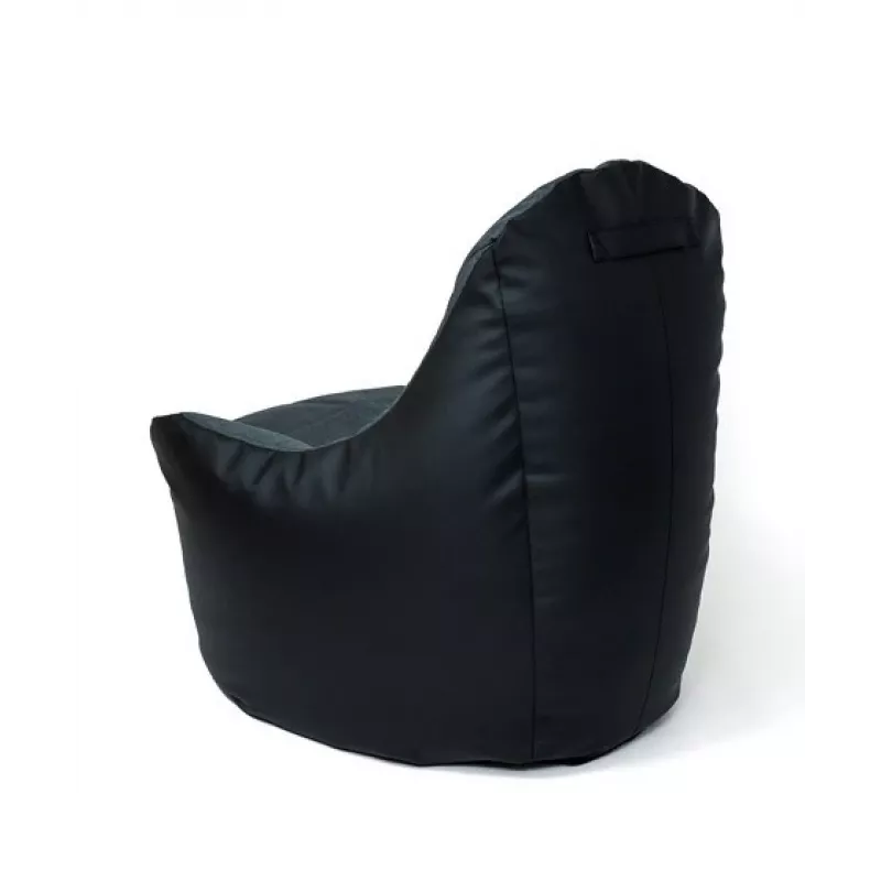 Pouf sacco Sako Boss nero-graphite XXL 140 x 90 cm