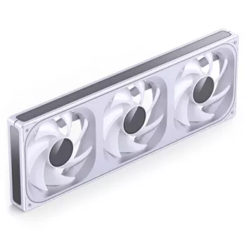 Kit ventole radiatore 360mm ARGB PWM Jonsbo ZB-360 bianco — 3 ventole 120mm PWM ARGB per radiatori a raffreddamento liquido