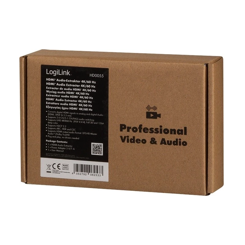 Estrattore audio HDMI 2CH/5.1CH, 4K/60Hz