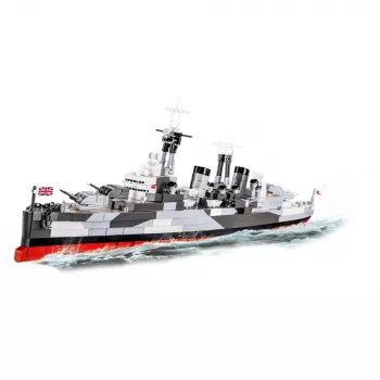 Giocattolo da costruzione Cobi HMS Belfast modello in scala 1:300 COBI-4844, costruzione da esposizione dell'incrociatore leggero storico della Royal Navy