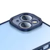 Set custodia protettiva e vetro temperato Baseus per iPhone 14 Plus – glitter trasparente blu
