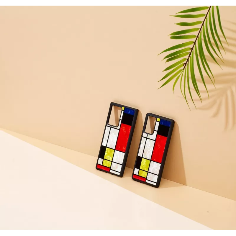 Custodia protettiva iKins per Samsung Galaxy Note 20 Ultra — Mondrian nero