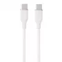 Cavo in silicone USB Type-C - Type-C, 100 W (bianco, 2 m)