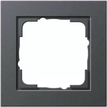 Gira E2 021123 Cornice a 1 posto, antracite, termoplastica, senza viti