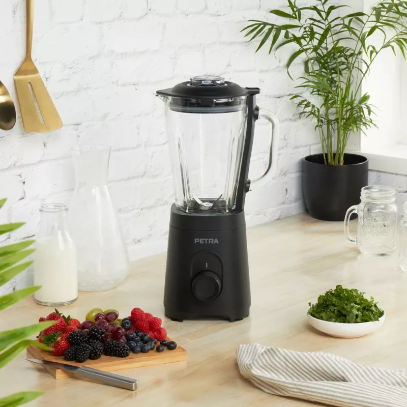 Contenitore mixer in vetro Petra PT5531MBLKVDE nero