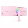 Monitor curvo Arozzi Nova 49” (124,5 cm) Dual QHD 5120×1440 LED VA 32:9 4 ms rosa