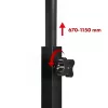 Tavolino mobile per laptop Maclean, nero, 80x60 cm, max. 50 kg, regolabile in altezza 67-115 cm, MC-124 B