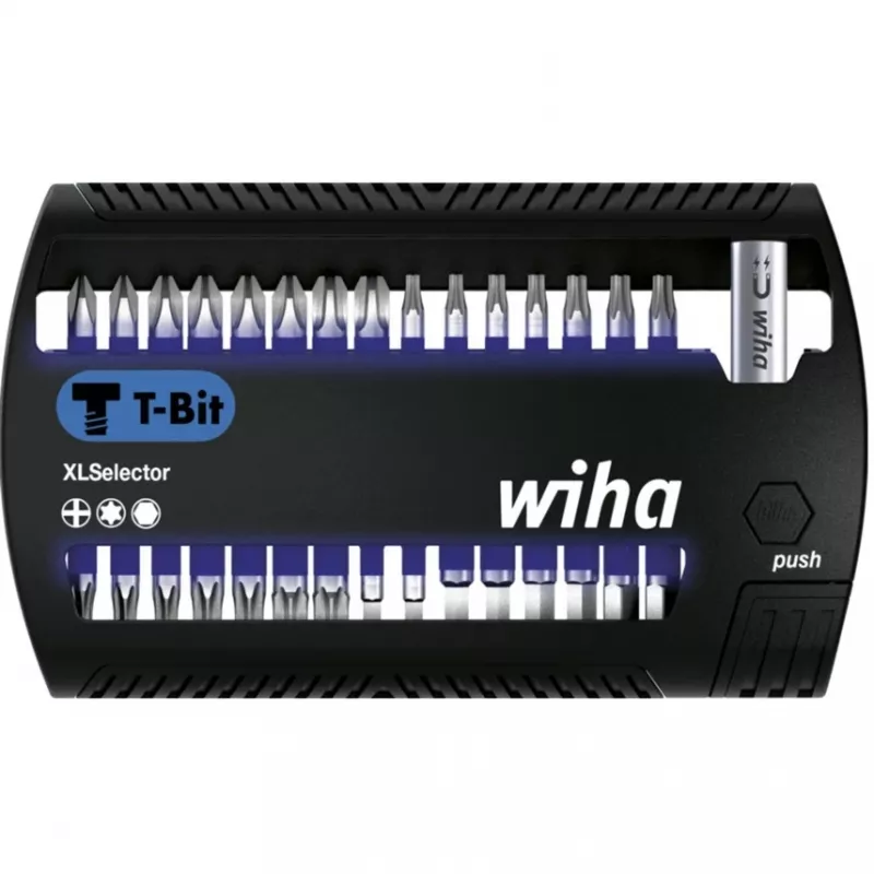 WIHA 41830 - Set di bit XLSelector, 31 pezzi misti, 25 mm, T-Bit (41830)