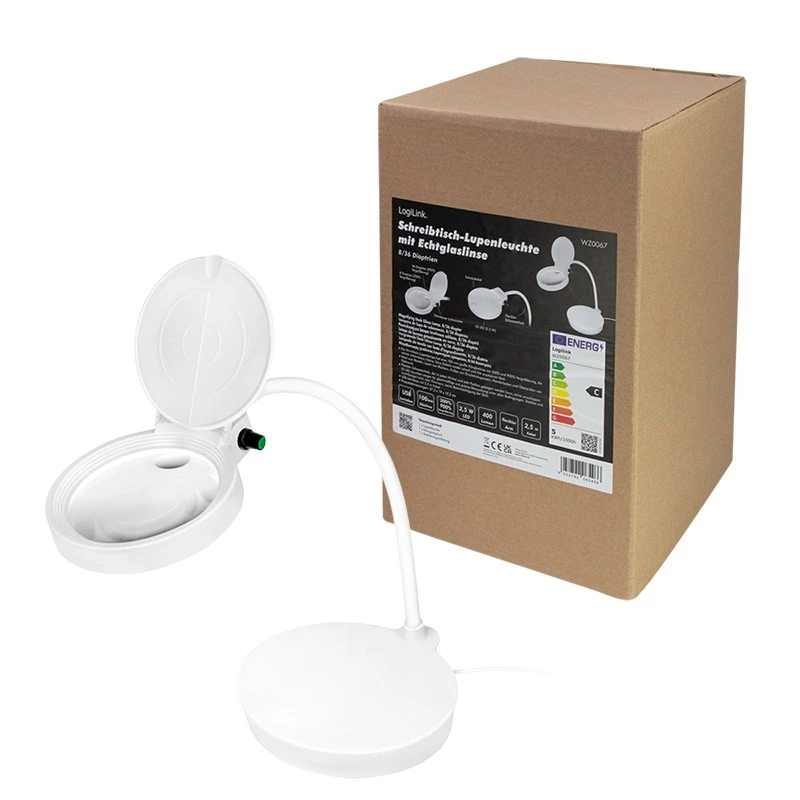 Lente d'ingrandimento con supporto, 8 e 36 diottrie