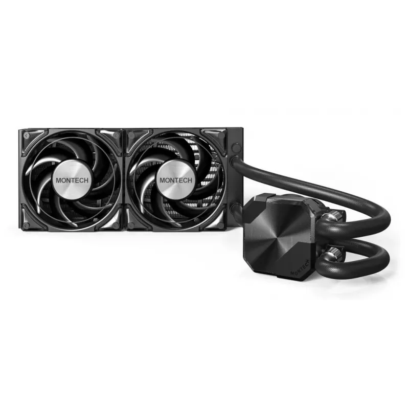 Montech HyperFlow Silent 240 dissipatore liquido all-in-one per processore 12 cm nero 1 pz.
