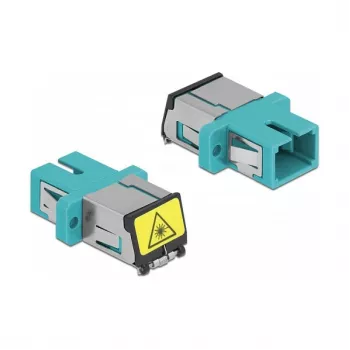 Accoppiatore in fibra ottica DeLOCK 86890 SC simplex femmina su SC simplex femmina multimodale aqua