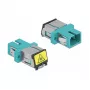 Accoppiatore in fibra ottica DeLOCK 86890 SC simplex femmina su SC simplex femmina multimodale aqua
